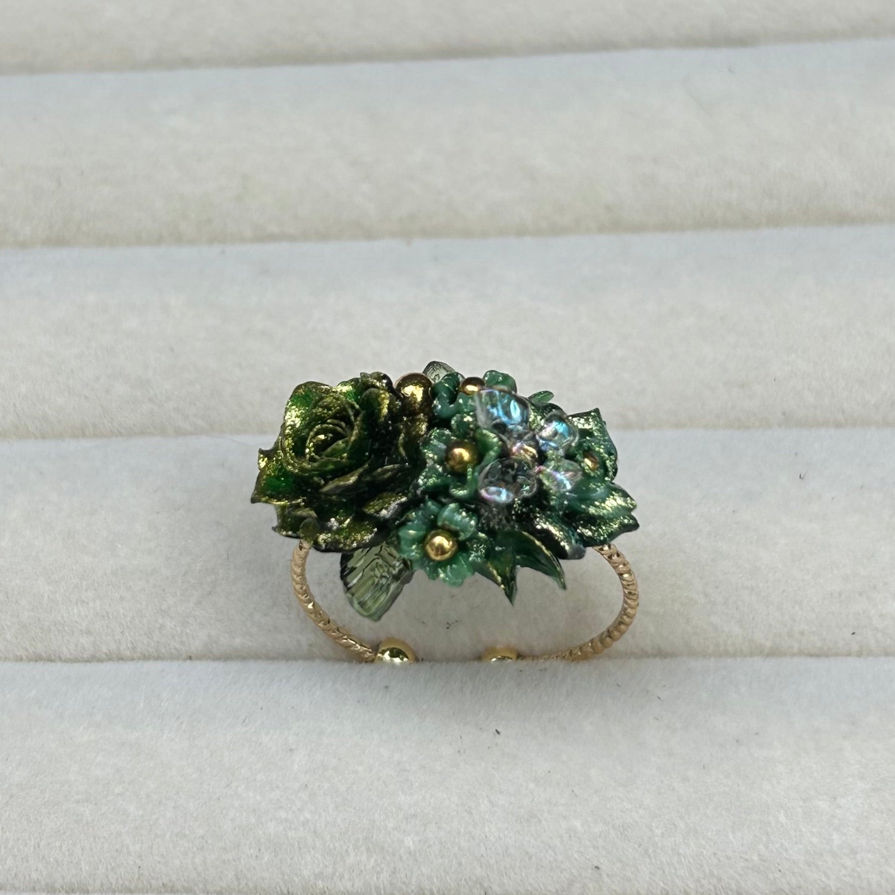 Handmade Colorful Rose Ring - Explore Monet's Garden