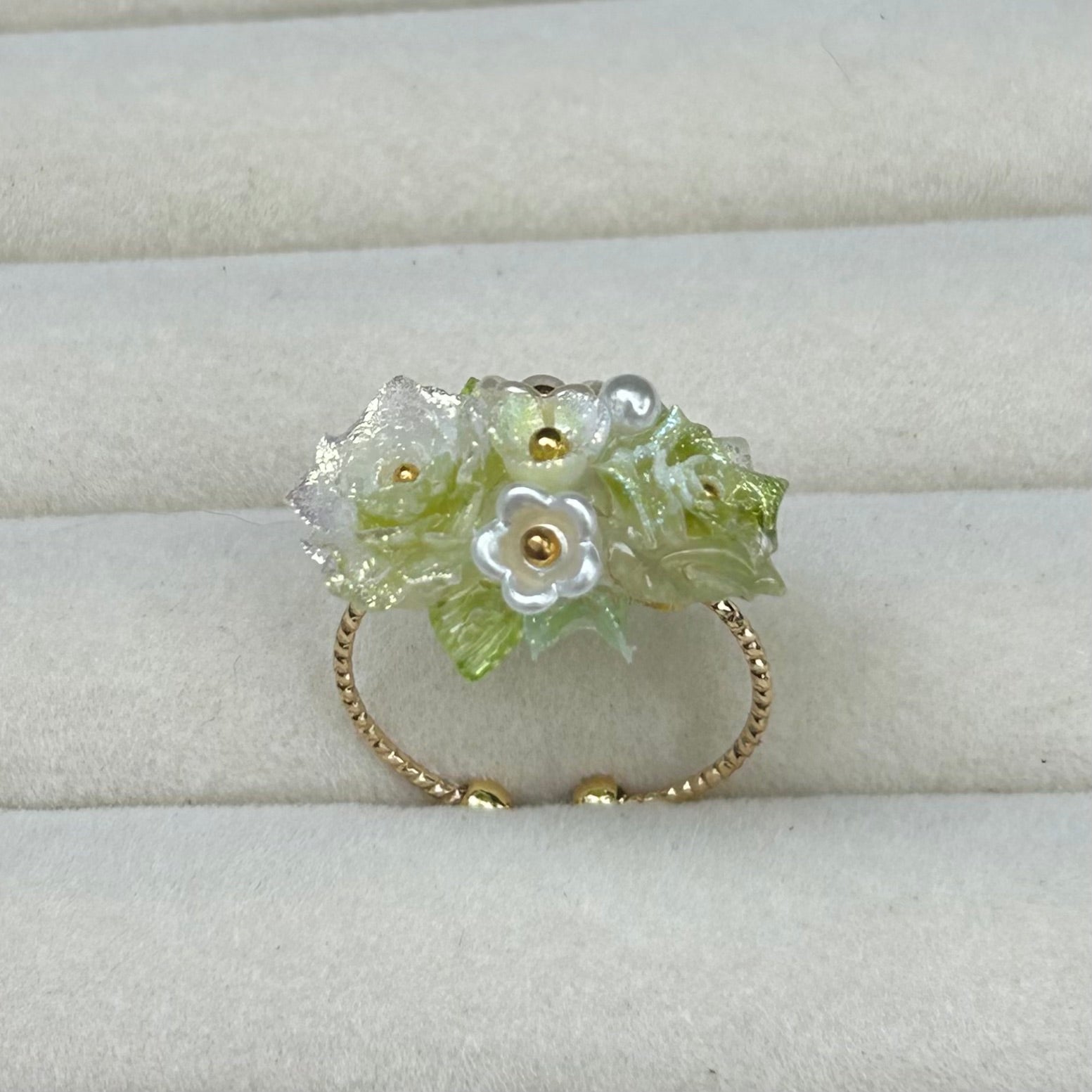 Handmade Colorful Rose Ring - Explore Monet's Garden