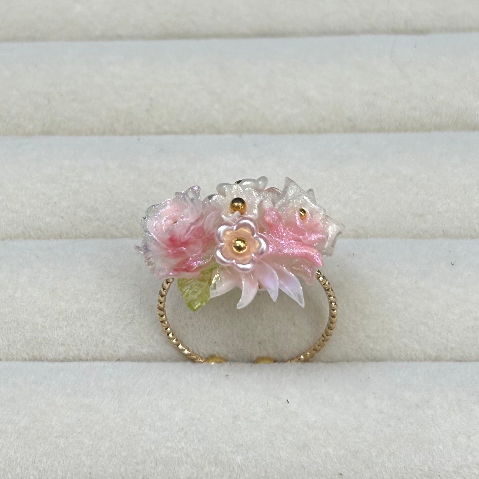 Handmade Colorful Rose Ring - Explore Monet's Garden